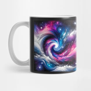 Cosmic Wonder: Galaxy in Abstract Hues Mug